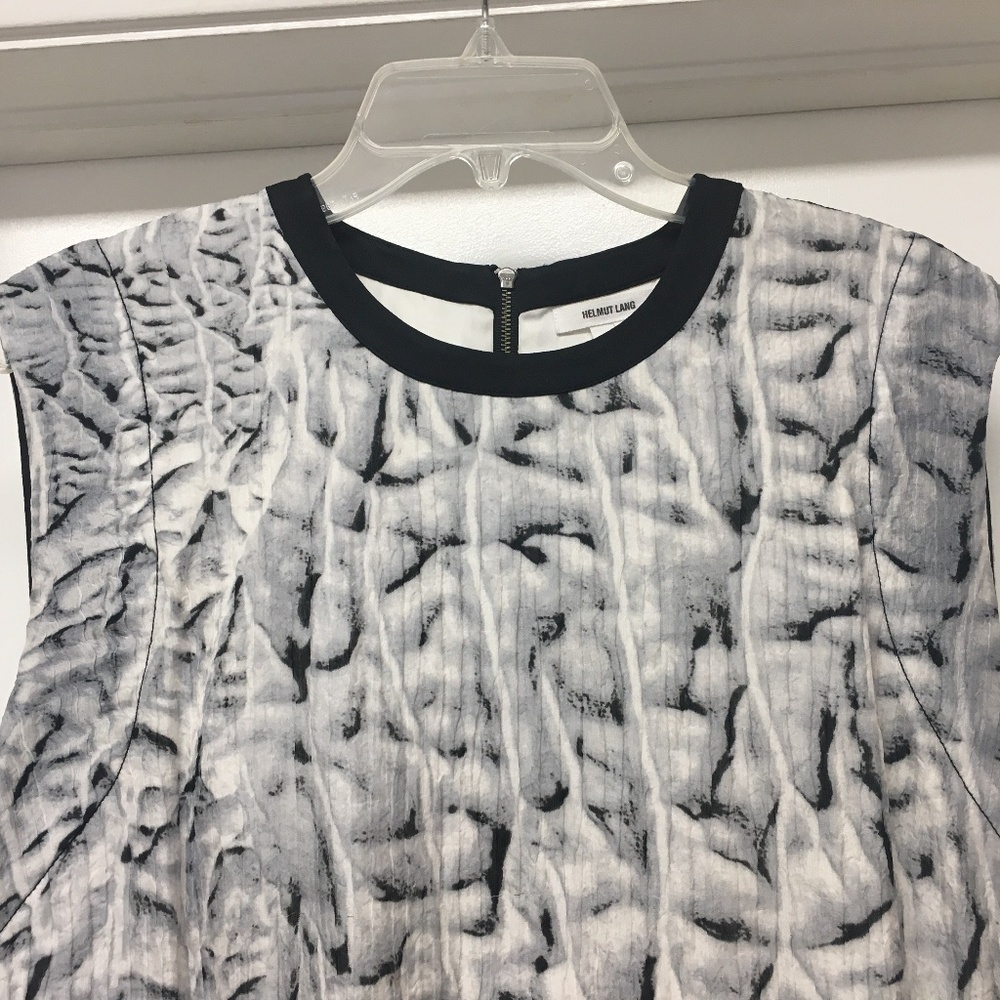 Helmut Lang Silk Annex Printed Mini Dress - Picture 5 of 15